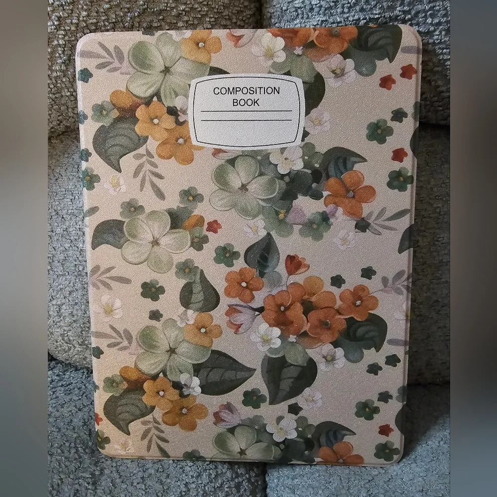 Floral Composition Book IPad Case - Picture 1 of 4